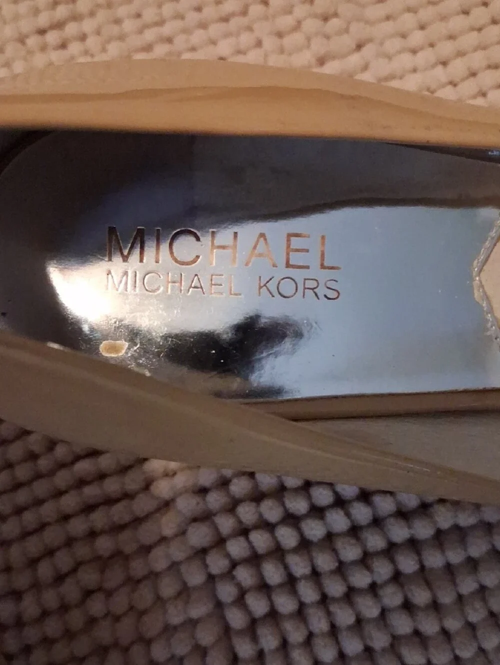 Michael Kors Nude Patent Leather Pointed Toe Pumps